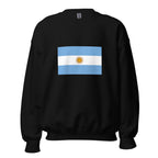 Unisex heather gray sweatshirt featuring Argentine flag design printed across the front chest
