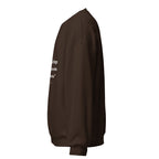 Unisex maroon sweatshirt with Philippians 4:13 Bible verse printed in white text on front