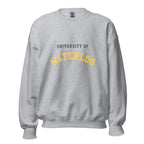 Unisex sweatshirt featuring University of Waterloo name and branding in black and gold