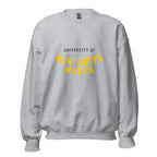 Unisex heather gray sweatshirt featuring University of New South Wales logo printed across the front chest