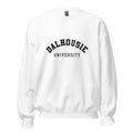 Unisex sweatshirt featuring Dalhousie University name and branding in black and gold