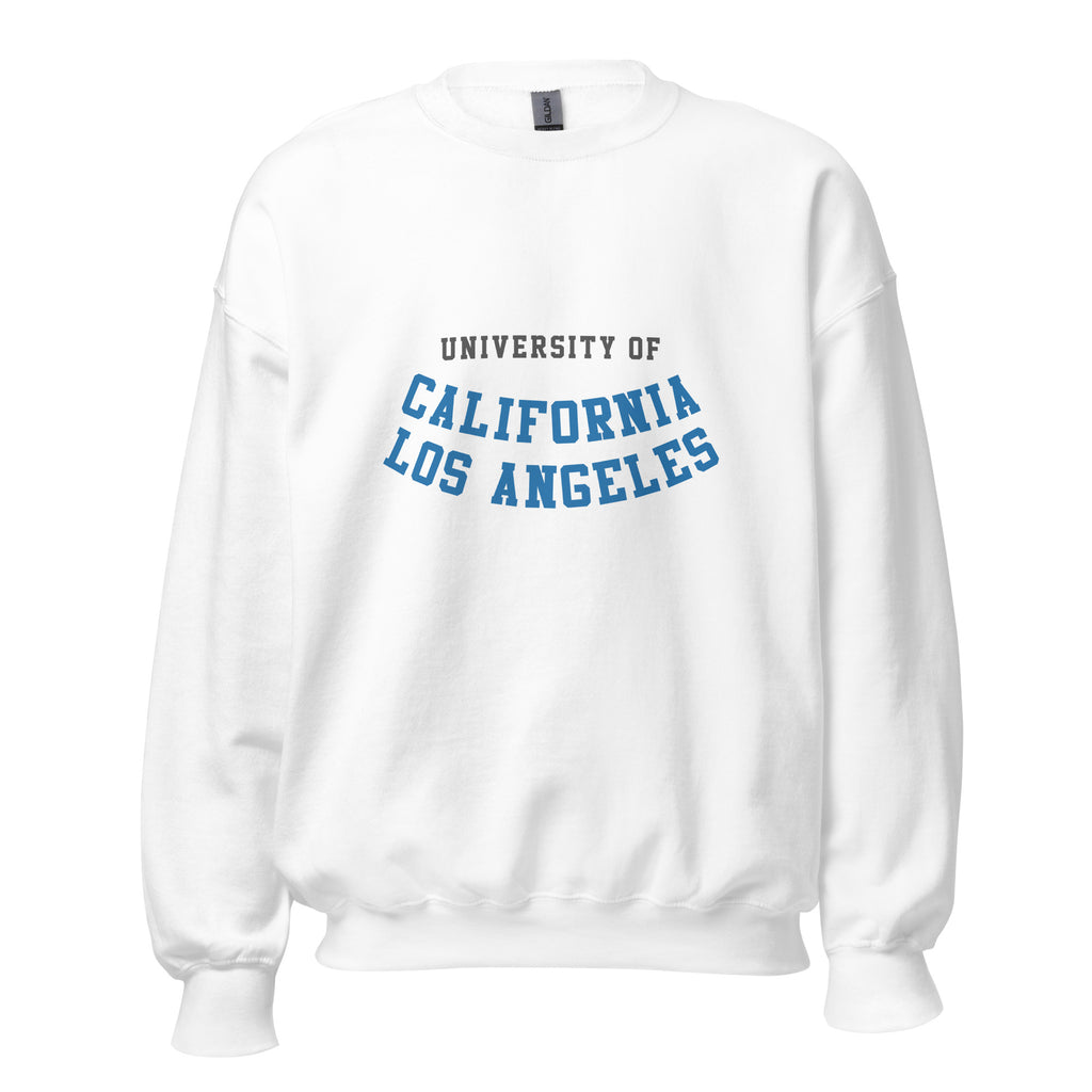Unisex sweatshirt featuring UCLA name and branding in blue and gold