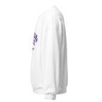 Unisex sweatshirt featuring Louisiana State University name and branding in purple and gold