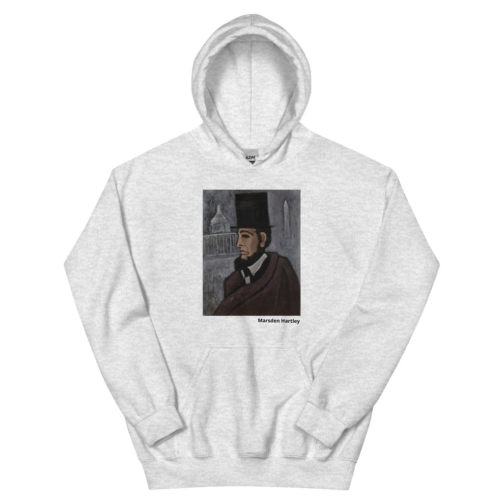 Unisex hoodie printed with Marsden Hartley's abstract expressionist painting Weary of the Truth