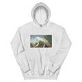Unisex hoodie featuring Audubon's detailed naturalist illustration of a white heron