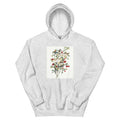 Unisex hoodie featuring Audubon's detailed naturalist illustration of a warbler bird