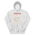 Unisex hoodie featuring a classic WWII-era wartime security propaganda poster