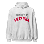 Unisex hoodie featuring University of Arizona name and branding in cardinal and navy