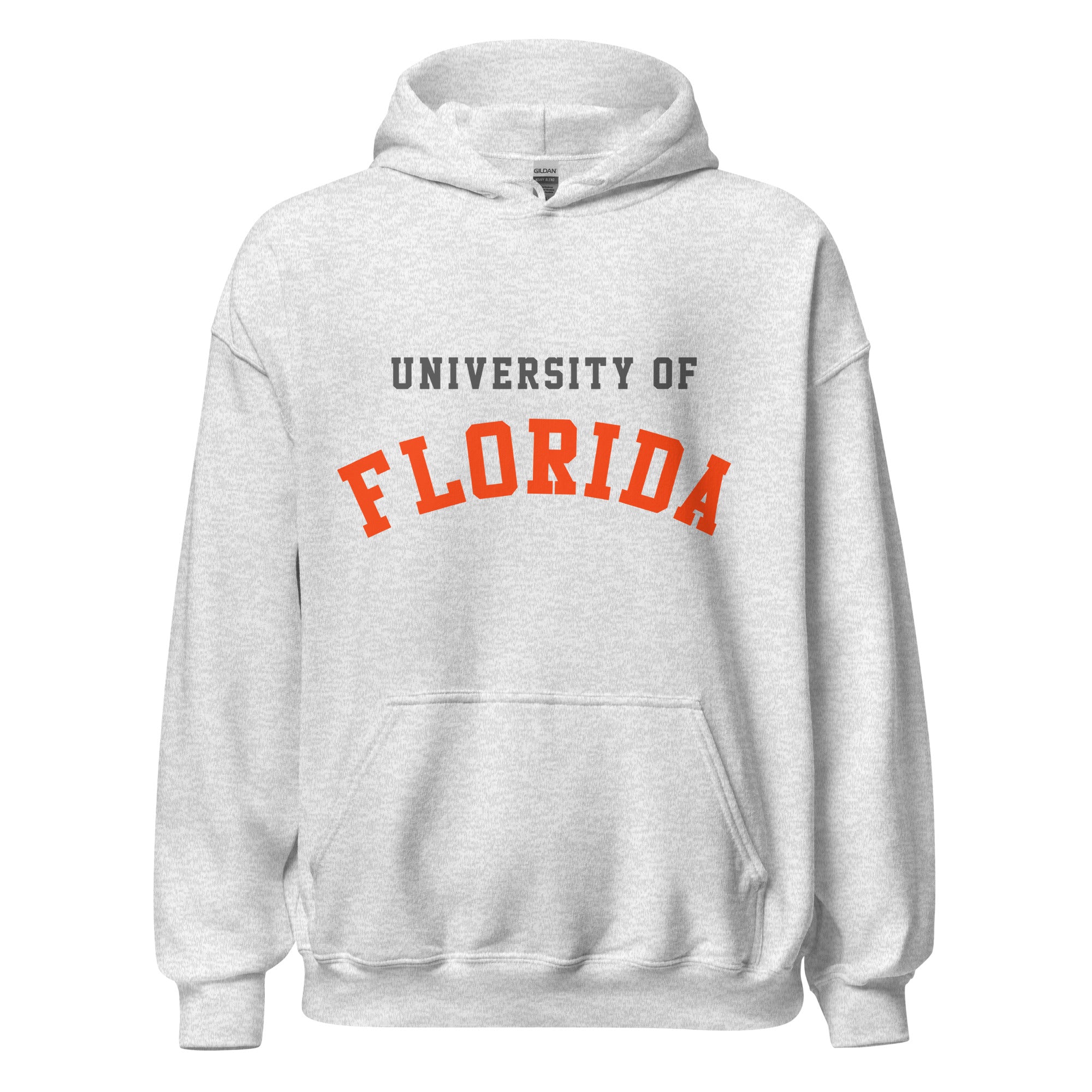 Unisex hoodie featuring University of Florida name and branding in orange and blue