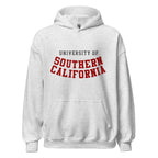 Unisex hoodie featuring University of Southern California name and branding in cardinal and gold