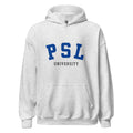 Unisex black hoodie featuring Université PSL logo printed across the front chest