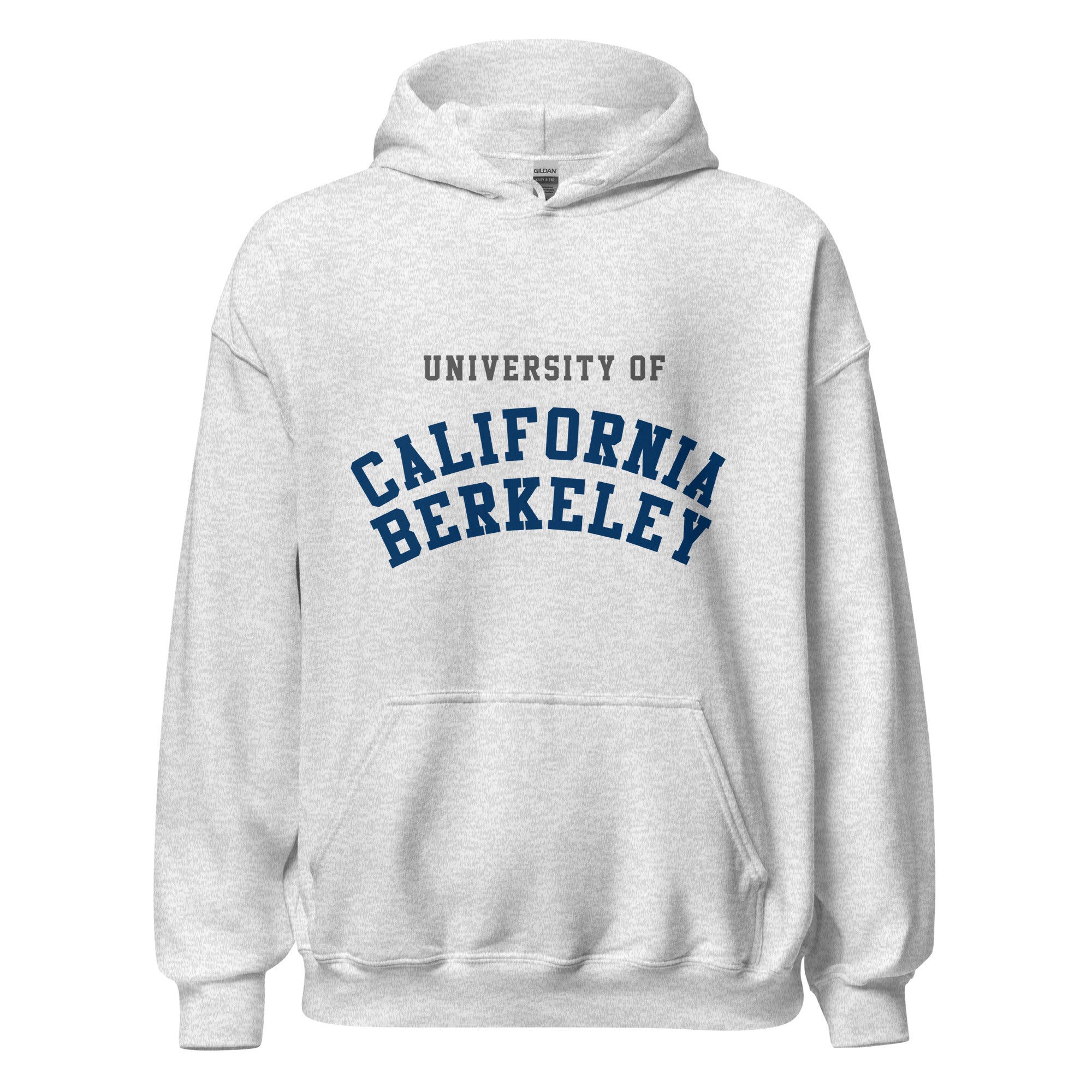Unisex black hoodie featuring UC Berkeley logo printed across the front chest