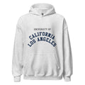 Unisex black hoodie featuring UCLA logo printed across the front chest