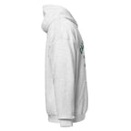 Unisex navy blue hoodie featuring California Polytechnic State University logo printed across the front chest