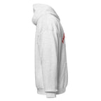 Unisex navy blue hoodie featuring Swarthmore College logo printed across the front chest
