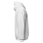 Unisex navy blue hoodie featuring US Army War College logo printed across the front chest