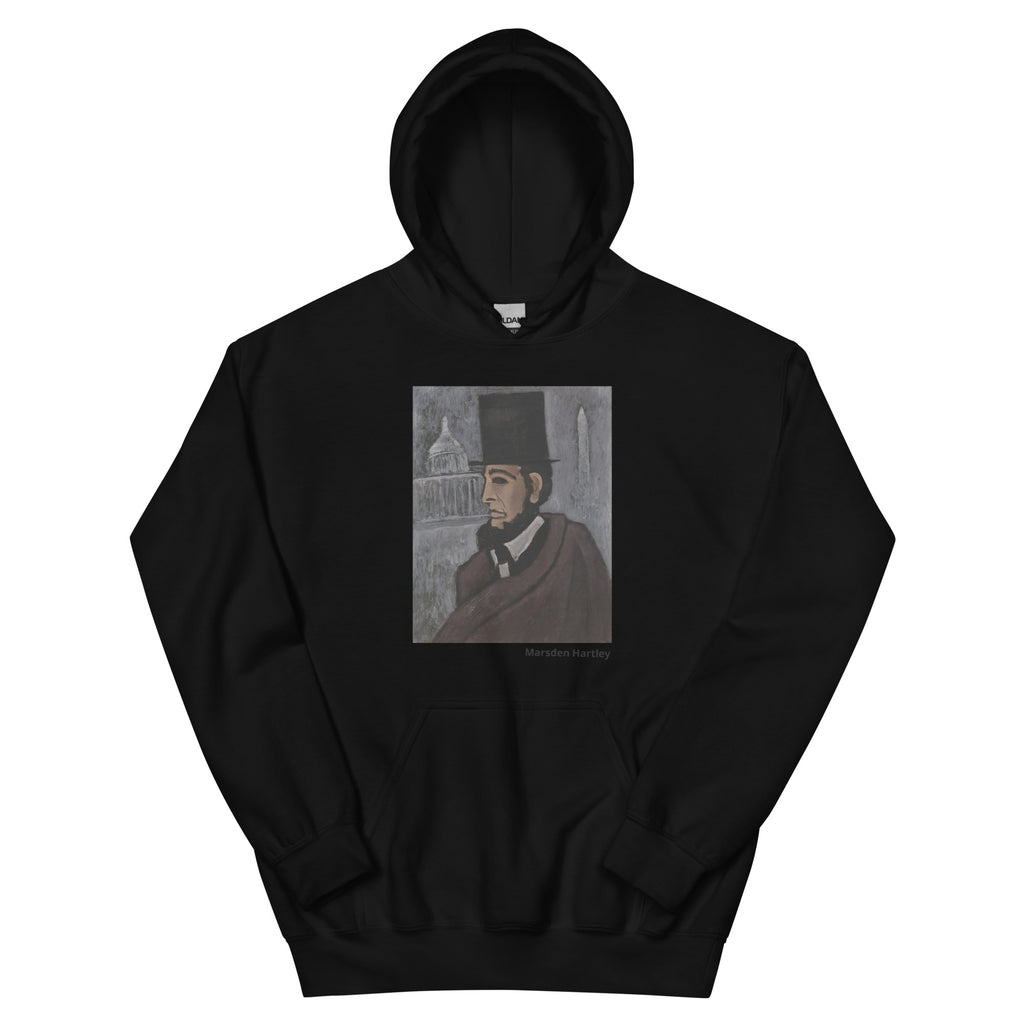Unisex hoodie printed with Marsden Hartley's abstract expressionist painting Weary of the Truth