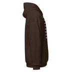 Unisex charcoal hoodie with Isaiah 40:31 Bible verse printed in white text on front