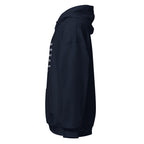 Unisex forest green hoodie with Psalm 23:4 Bible verse printed in white text on front