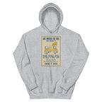 Unisex hoodie featuring a vintage women's suffrage movement campaign poster