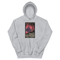 Unisex hoodie featuring a vintage Norwegian fjords scenic travel poster