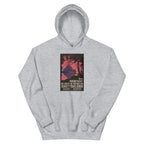 Unisex hoodie featuring a vintage Norwegian fjords scenic travel poster