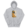 Unisex hoodie featuring a vintage Pick-Me-Up illustrated advertising poster