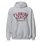 Unisex hoodie featuring Florida State University name and branding in garnet and gold