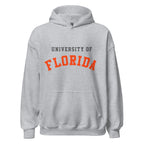 Unisex hoodie featuring University of Florida name and branding in orange and blue