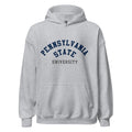 Unisex hoodie featuring Penn State University name and branding in navy and white