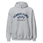 Unisex hoodie featuring Penn State University name and branding in navy and white