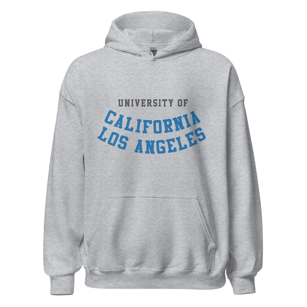 Unisex hoodie featuring UCLA name and branding in blue and gold