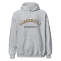 Unisex hoodie featuring Vanderbilt University name and branding in black and gold