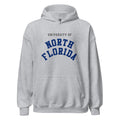 University of North Florida Unisex Hoodie, shown in Sport Grey, front view, sizes S–5XL