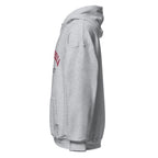 Unisex hoodie featuring Concordia University name and branding in burgundy and gold