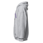 Unisex hoodie featuring Northwestern University name and branding in purple and white