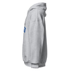 Unisex white hoodie featuring University of Otago logo printed across the front chest