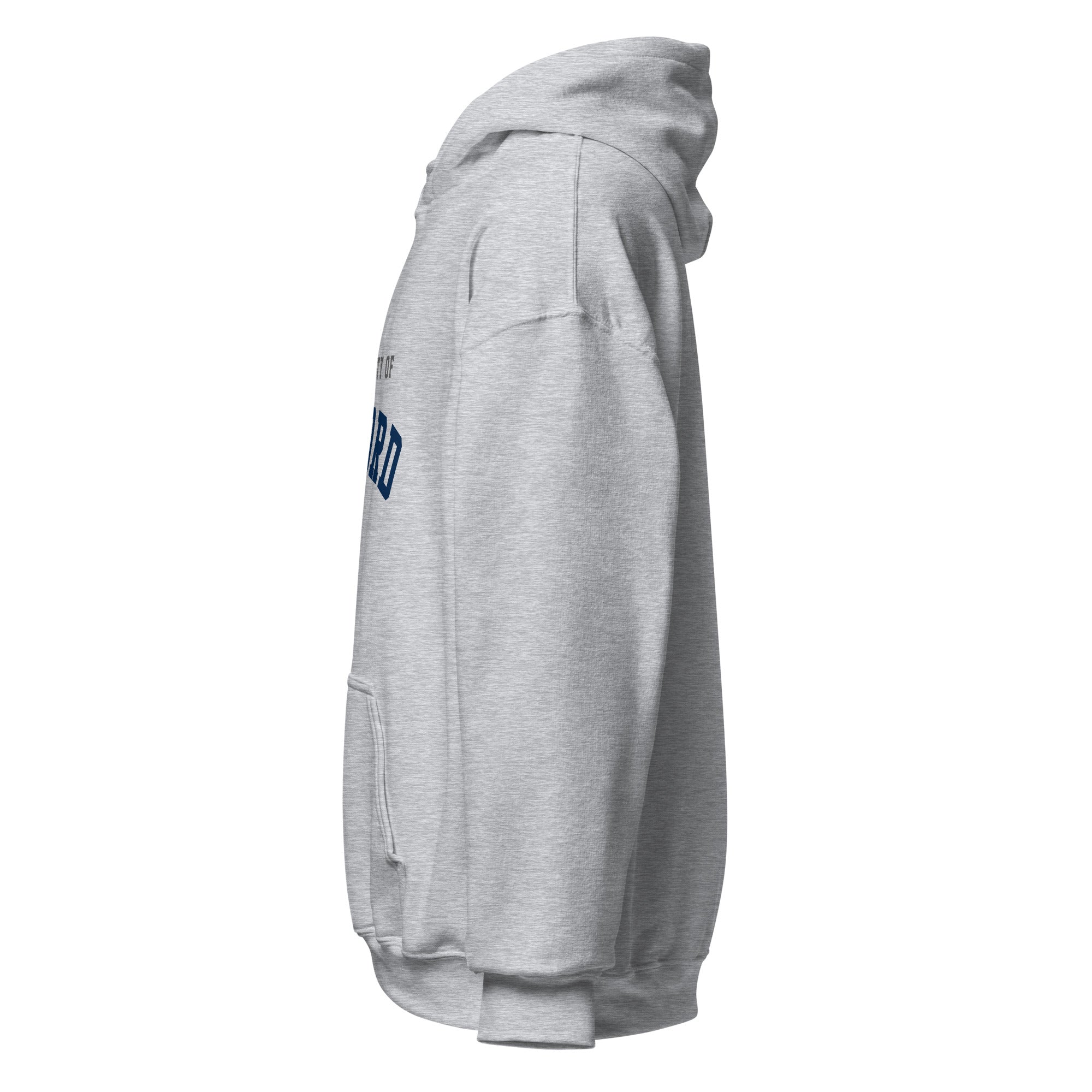 Unisex white hoodie featuring University of Oxford logo printed across the front chest