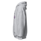 Unisex white hoodie featuring University of Warwick logo printed across the front chest