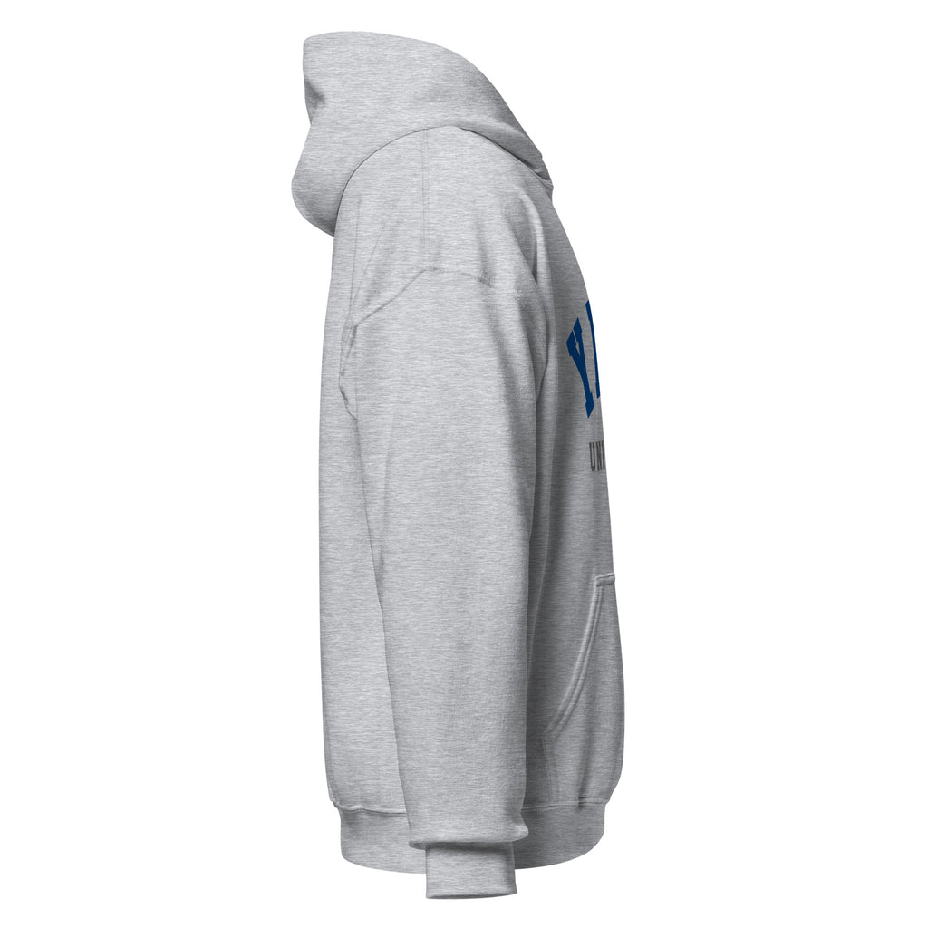Unisex forest green hoodie featuring Yale University logo printed across the front chest