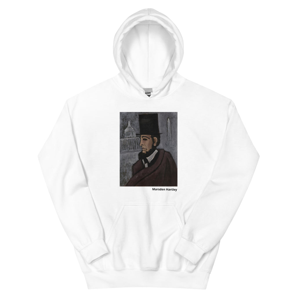 Unisex hoodie printed with Marsden Hartley's abstract expressionist painting Weary of the Truth