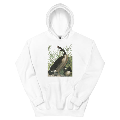 Unisex hoodie featuring Audubon's detailed naturalist illustration of a Canada goose