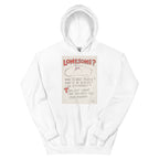 Unisex hoodie featuring a classic WWII-era wartime security propaganda poster