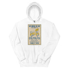 Unisex hoodie featuring a vintage women's suffrage movement campaign poster