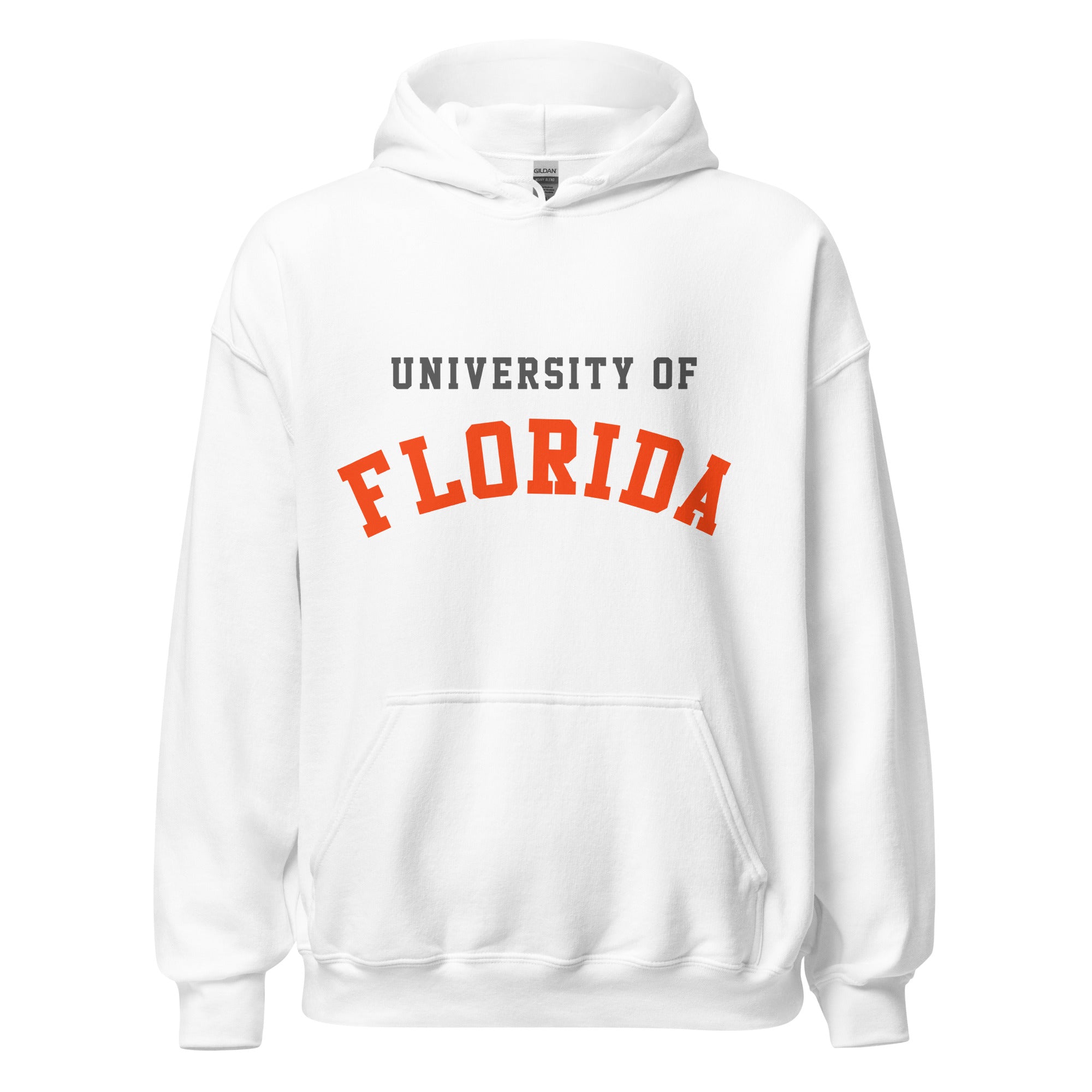 Unisex hoodie featuring University of Florida name and branding in orange and blue