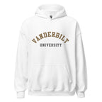 Unisex hoodie featuring Vanderbilt University name and branding in black and gold