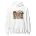 Unisex black hoodie featuring Coachella event graphic printed across the front chest
