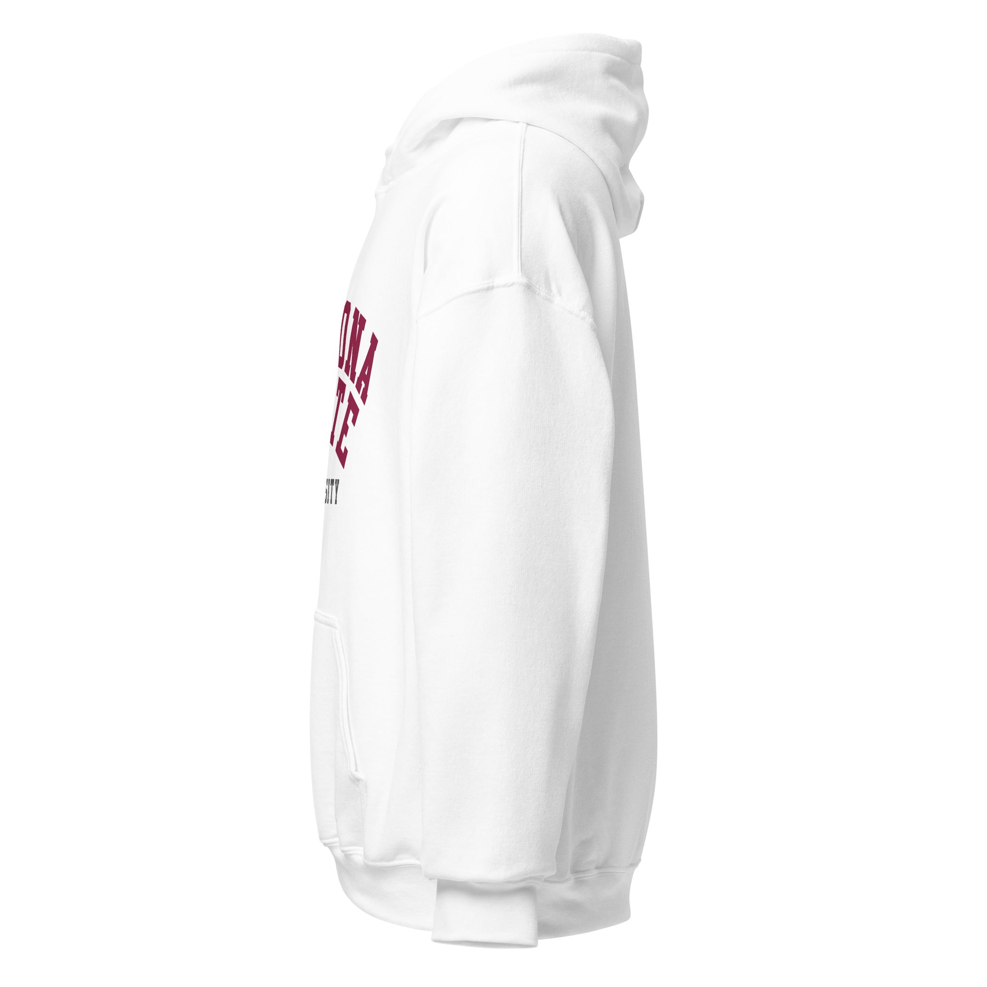 Unisex hoodie featuring Arizona State University name and branding in maroon and gold