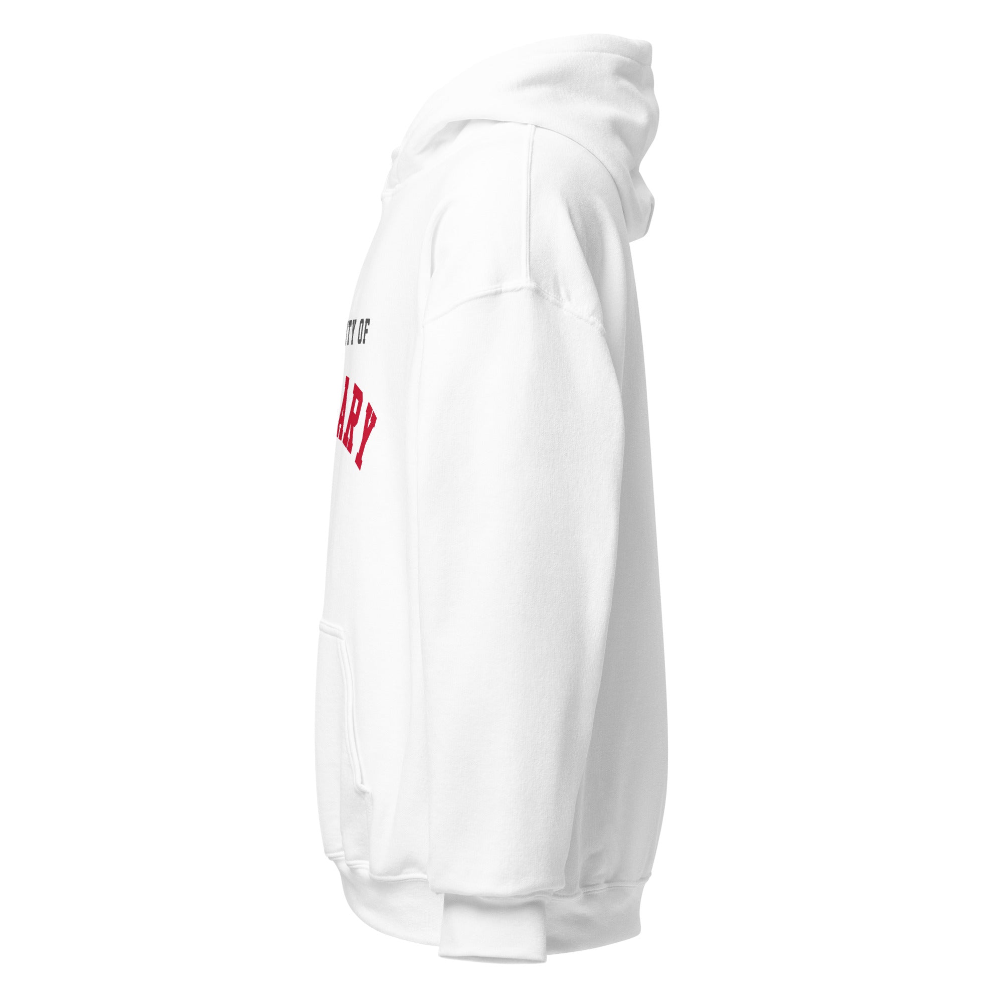 Unisex hoodie featuring University of Calgary name and branding in red and gold