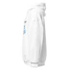 Unisex hoodie featuring University of North Carolina name and branding in Carolina blue and white